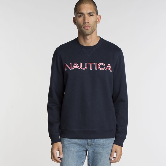 NAUTICA Fleece Crewneck Sweatshirt - Picture 1 of 1